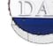 Glitzhome® 13" Father's Day Metal Bottle Cap Bottle Opener Wall Sign & Organizer